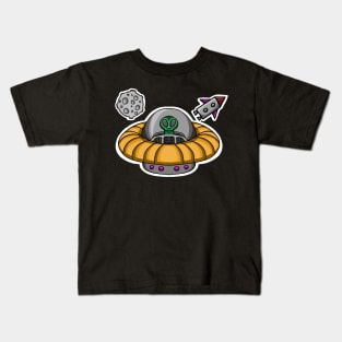 UFO invasion Kids T-Shirt